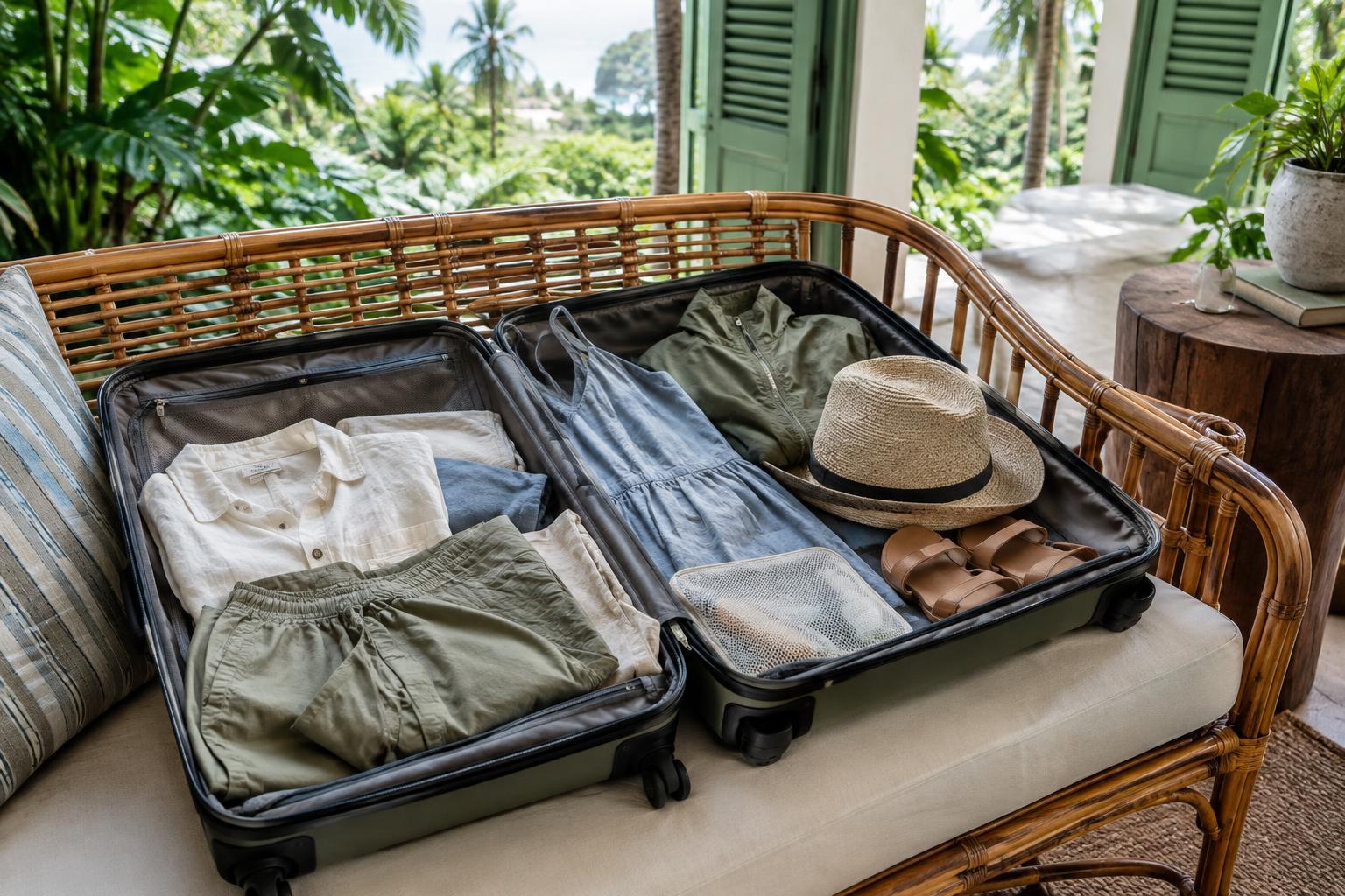 What to Pack for a Hot, Humid Destination Without Heavy Fabrics