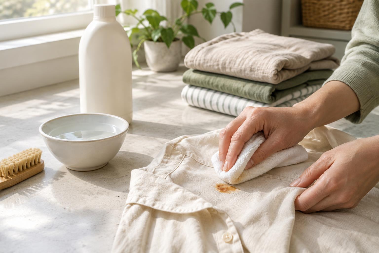 How to Pretreat Common Clothing Stains Before Washing