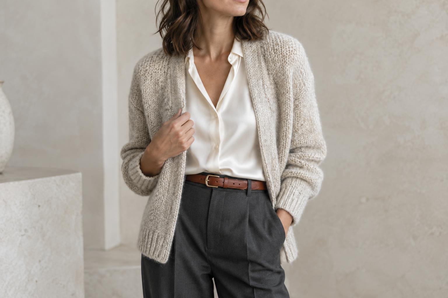 How to Combine Smooth and Textured Fabrics in One Outfit